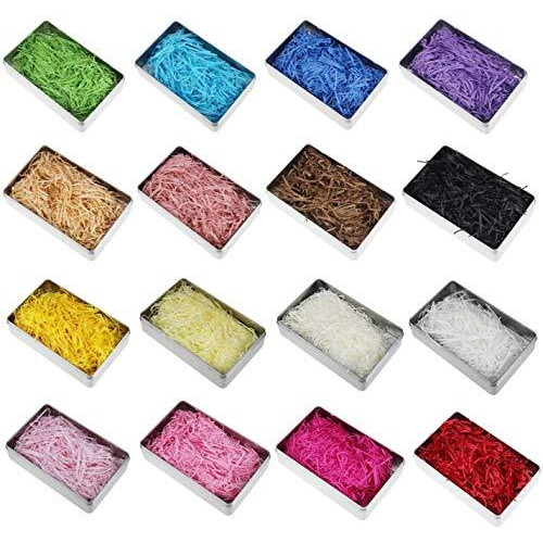 House Of Craft - 100 Grams Rose Pink Paper Grass For Crafts Project Gift Packing, Packing Of Gifts For Marriage, Christmas, Baby Shower & Any Other Occasion Or Party (Rose Pink)