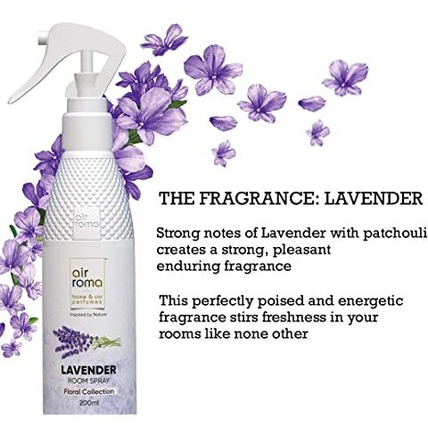 Air-Roma Lavendar Air Freshener Spray, 200Ml | Long-Lasting Odor Eliminator For Home, Hotel Room & Office