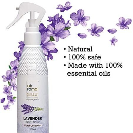 Air-Roma Lavendar Air Freshener Spray, 200Ml | Long-Lasting Odor Eliminator For Home, Hotel Room & Office