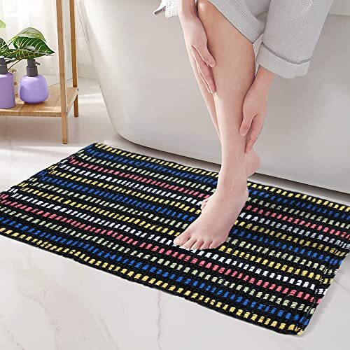 Story@Home Door Mat Set Of 3, Anti-Skid Cotton Blend Kitchen Rugs, 60 X 40 Cm, Multi Color Mix N Match Design, Best Kitchen Accessories Items For Home & Bathroom, Perfect Door Mats For Home Combo