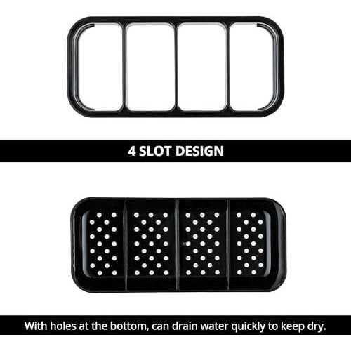 Lupro Stainless Steel Kitchen Countertop Holder For Spoons, Forks, Butterknife, Knife, Spatula | 15L X 10W X 10H Centimeters | Silver