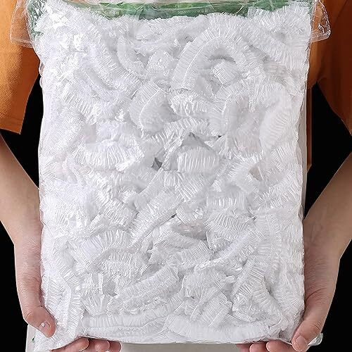 Wolpin Pack Of 100 Pcs Disposable Food Cover Elastic Lid For Covering Food, Fruits, Vegetables Fridge Storage