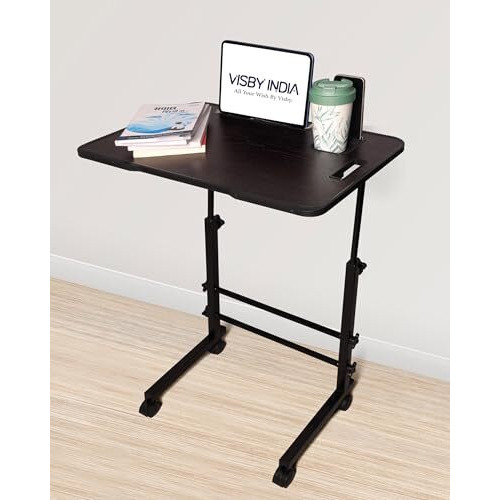Privilon Globaloffice Table For Home/Writing Desk For Office/Folding Table For School/Folding Study Table/Work From Home - Multipurposetable Hight Ajustable (Black Ajustable)