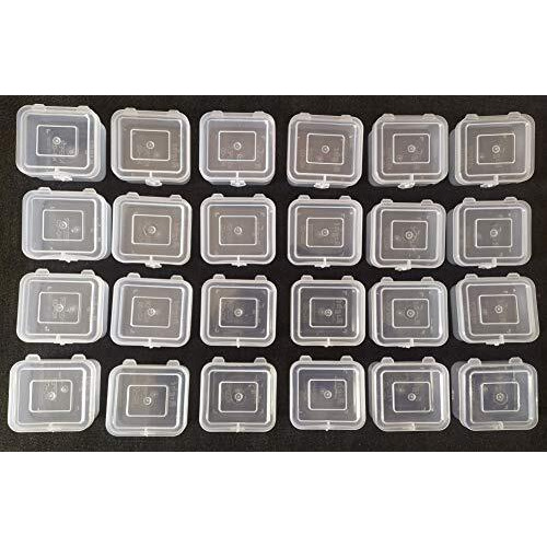 Right Small Containers Plastic Clear Boxes With Lock Lid 10 Ml (Pack Of 24)(Size 4Cmx5Cm)