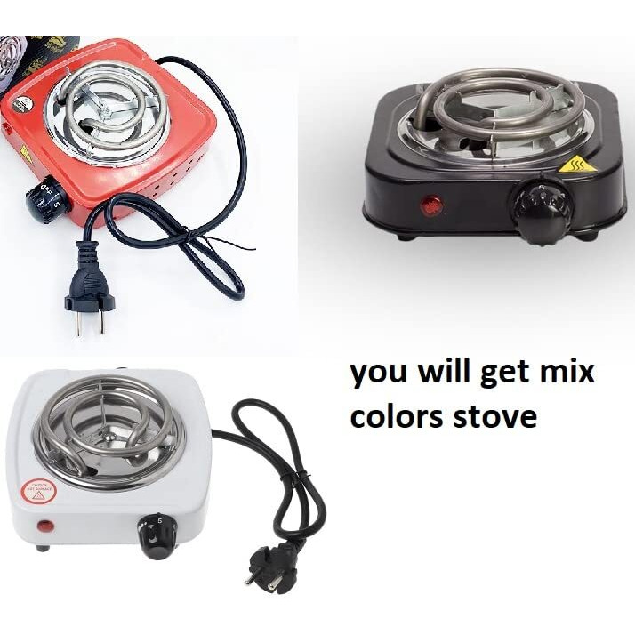 Saleon Instant Coal Heater 500W Charcoal Burner Hot Plate For Coal Heater, Hookah Coal Burner For Home, Electric Burner Stove,Coil Stove - Mix Colors -