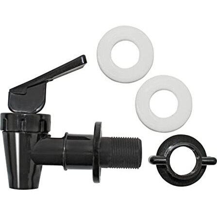 Rama Genuine Superfine Tap For Rama Gravity-Fed Water Filters, Plastic, Polished, Black