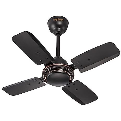 Digismart High Speed 850 Rpm Uphaar 4 Blades (600Mm) Anti Dust Coating Ceiling Fan Smoke Brown - 2 Year Warranty (Uphaar Brown)