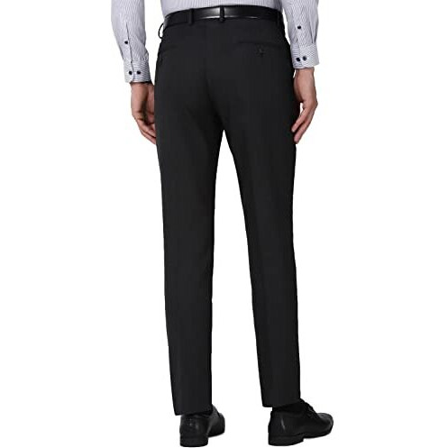 Peter England Men's Slim Casual Pants (Petfoslbi69655_Grey_34)
