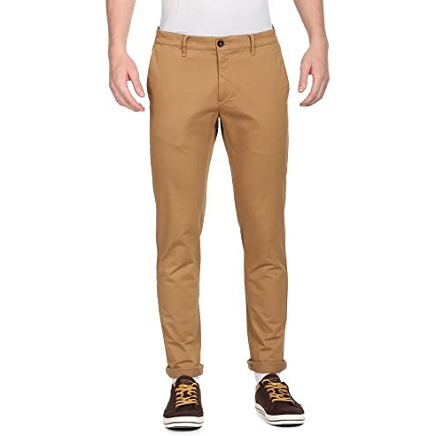 U.S. Polo Assn. Men's Slim Casual Pants (Ustro0514D_Khaki_34)