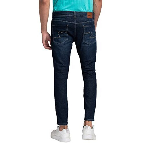 Spykar Men's Solid Slim Fit Jeans (Size 34)-Eckn2Bb022-Dark Blue