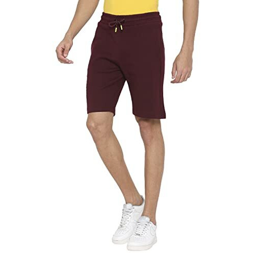 Underjeans Men's Hybrid Shorts (Ujlspsh019_Wine_M)
