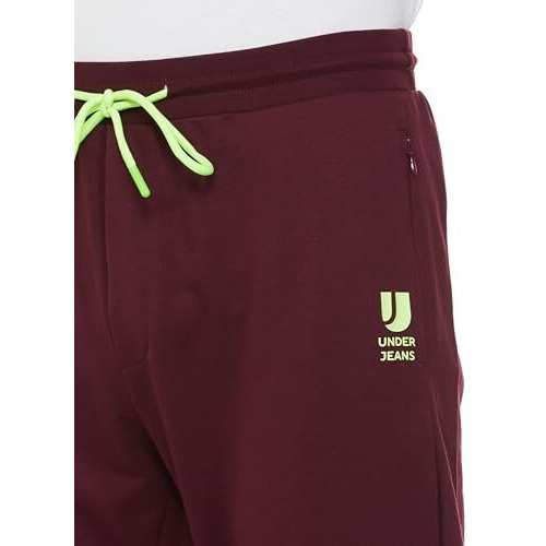 Underjeans Men's Relaxed Track Pants (Ujnosppj012Wine_Wine