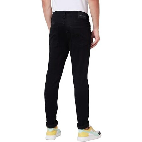 Spykar Low Rise Super Slim Fit Black Jeans For Men (Size 38)-Mdss1Bd008
