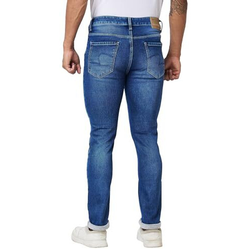 Spykar Mid Rise Regular Fit Blue Jeans For Men (Size 34)-Mdro1Bd014_Mid Blue