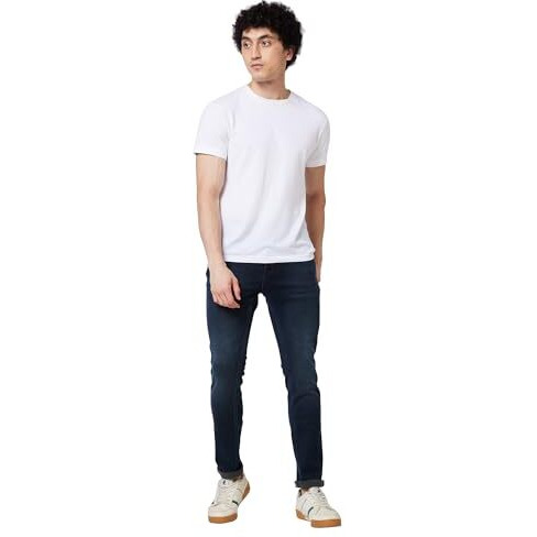 Spykar Mid Rise Regular Fit Blue Jeans For Men (Size 34)-Mdro1Bd020_Dark Blue