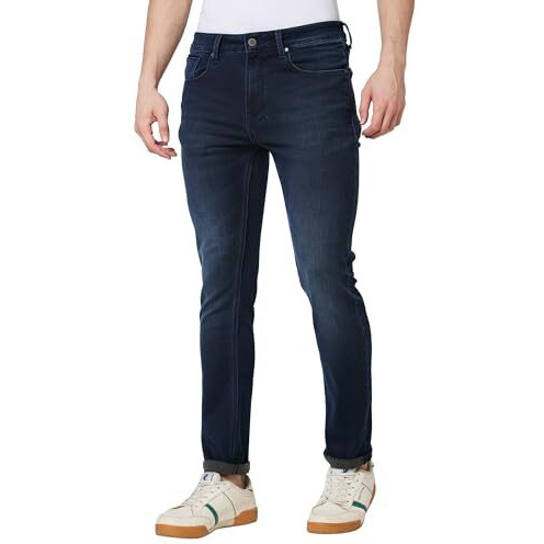 Spykar Mid Rise Regular Fit Blue Jeans For Men (Size 34)-Mdro1Bd020_Dark Blue