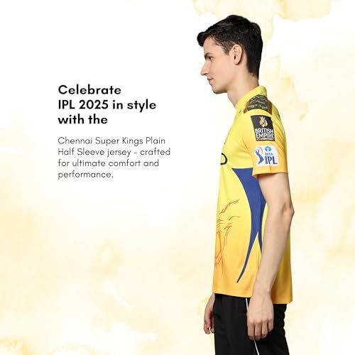 Playr Unisex's Geometric Classic Fit T-Shirt (Prcsk25-Fanjhs-Plain-Adult Yellow