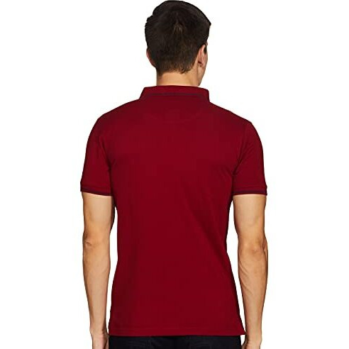 Parx Men's Solid Regular Fit T-Shirt (Xmkb06151-M8_Dark Maroon 39)