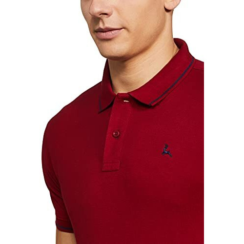 Parx Men's Solid Regular Fit T-Shirt (Xmkb06151-M8_Dark Maroon 39)