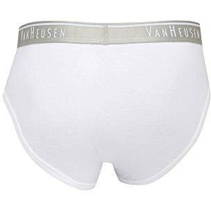 Van Heusen Men's Cotton Quick Dry Cotton Brief (Pack Of 1) (Ihilbr1Swh30001_White_Medium_White_M)