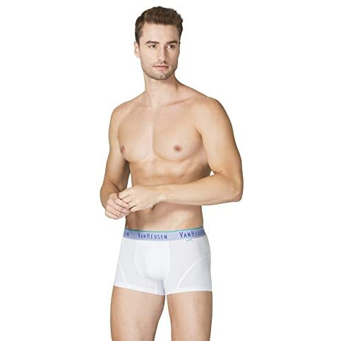 Van Heusen Men Breathable Air Series Active Trunks - Polyamide Spandex - Swift Dry, Elasticized Waistband_40045_White01_M