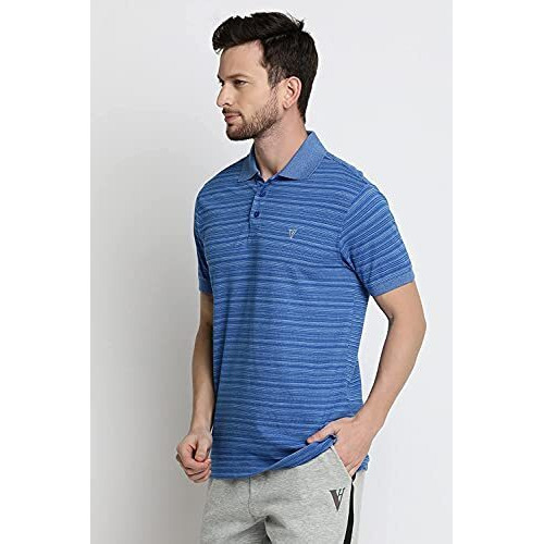 Van Heusen Men's Regular Polo Shirt (Ihts1Lmb60043_Blue M)