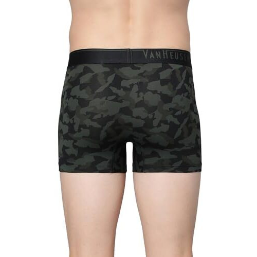 Van Heusen Men's Microfibre Classic Trunks (Pack Of 1) (Ihiqtr1Sp2230048_Black