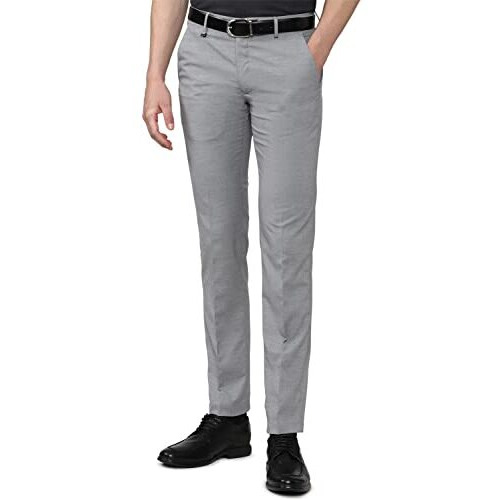 Van Heusen Men's Slim Pants (Vhtffslbi82940_Grey_42)