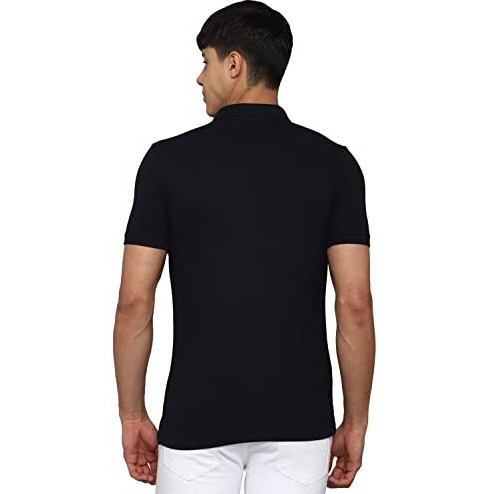 Allen Solly Men's Solid Regular Fit Polo Shirt (Askpcurgfc15282_Blue Xl)