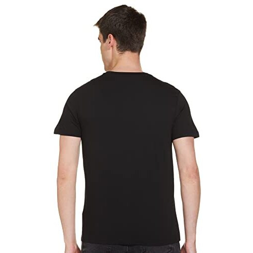 Max Men Solid Lounge Regular Fit T-Shirt_Su23Ltsscn00Black_L Black