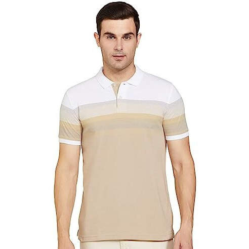 Max Men's Slim Fit T-Shirt (Sp23Spsens62Beige_Beige