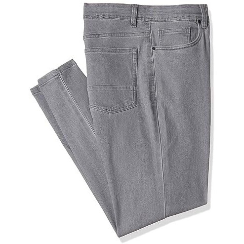 Max Men's Mid-Rise Carrot Fit Jeans (Grey_32)