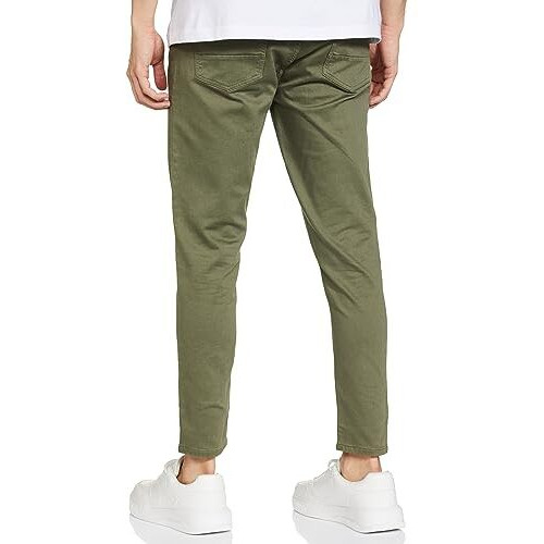 Max Men's Slim Jeans (Dmccaaw2301Cdolive Green_Olive