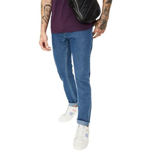 Max Men Skinny Fit Washed Mid Rise Jeans (Noosdskbsc06Nlight Blue)_38