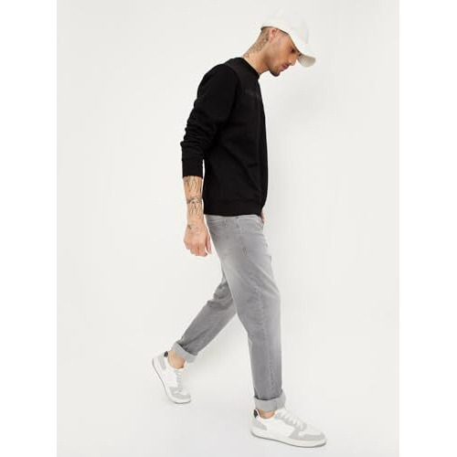 Max Men's Regular Mid Rise Jeans (Dmbrgfes2302Gvgrey, 36