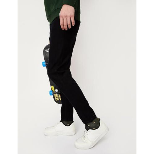 Max Men's Slim Jeans (Dmbcafes2303Gvblack