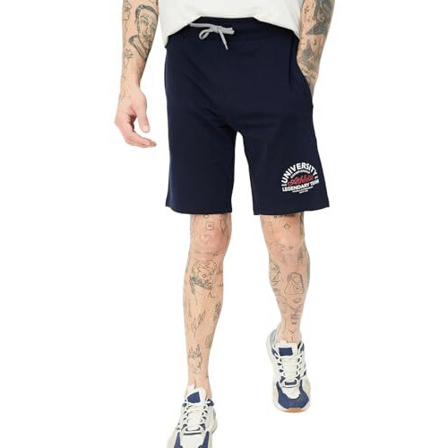 Max Men's Mid Rise Shorts (Navy_Xl)