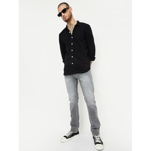 Max Men's Slim Jeans (Dmbslfes2303Gv_Grey_34