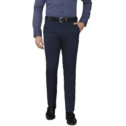 Louis Philippe Men's Slim Work Utility Pants (Lptfmslp451364_Navy