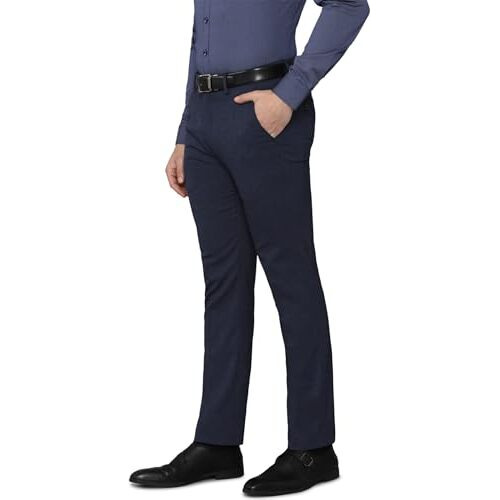Louis Philippe Men's Slim Work Utility Pants (Lptfmslp451364_Navy
