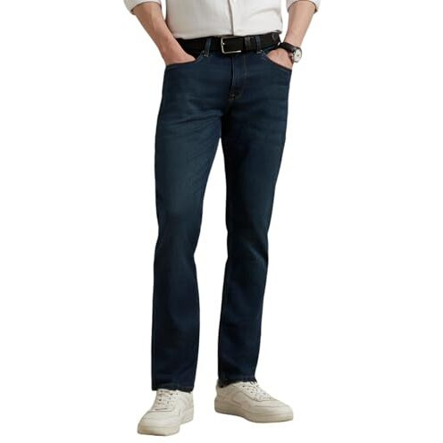 Louis Philippe Men's Slim Jeans (Lrdncslpy05578_Blue