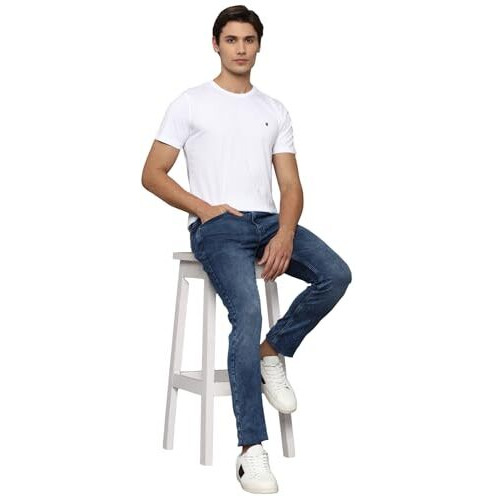 Louis Philippe Men's Super Skinny Jeans (Lrdncsspa78750_Navy