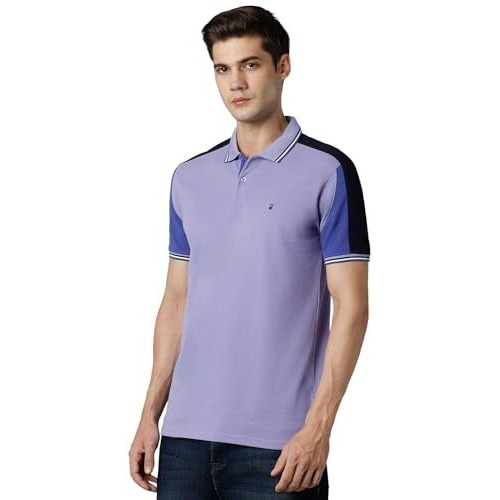 Louis Philippe Men's Solid Slim Fit T-Shirt (Lykpcslp215877_Multi