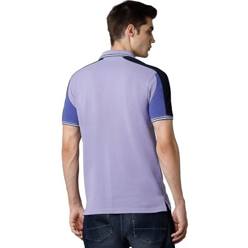 Louis Philippe Men's Solid Slim Fit T-Shirt (Lykpcslp215877_Multi