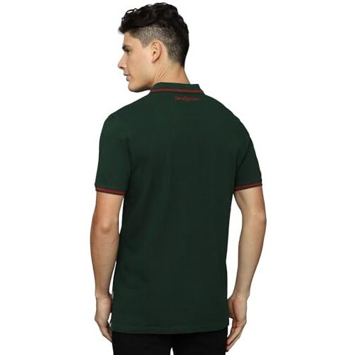 Louis Philippe Men's Slim Fit T-Shirt (Lrkpnslfn99738_Green