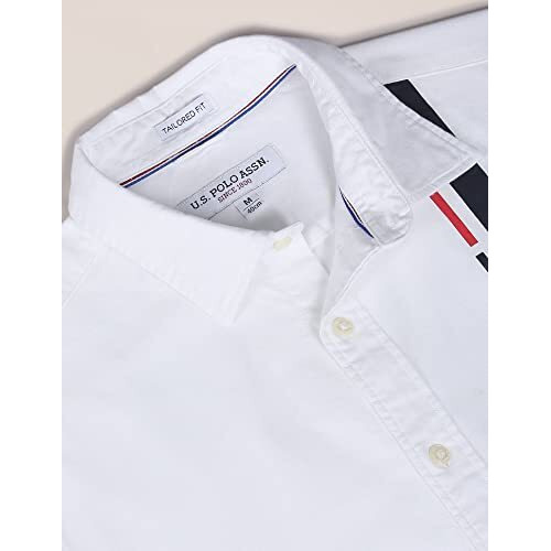 U.S. Polo Assn. Men Oxford Logo Regular Fit Shirt White