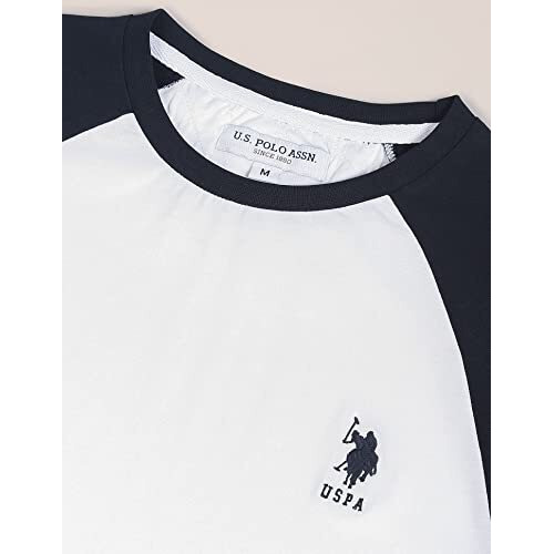 U.S. Polo Assn. Mens Cotton Hs Round Neck Regular Fit T-Shirts (Ustshf0061_White_Xxl)