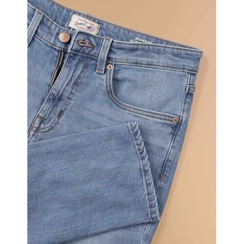 U.S. Polo Assn. Men's Slim Mid Rise Jeans (Udjeno1018_Blue, 34