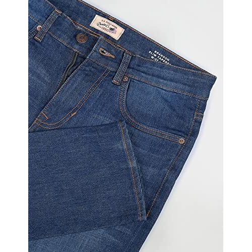U.S. Polo Assn. Men's Slim Mid Rise Jeans (Udjeno1020_Blue,36