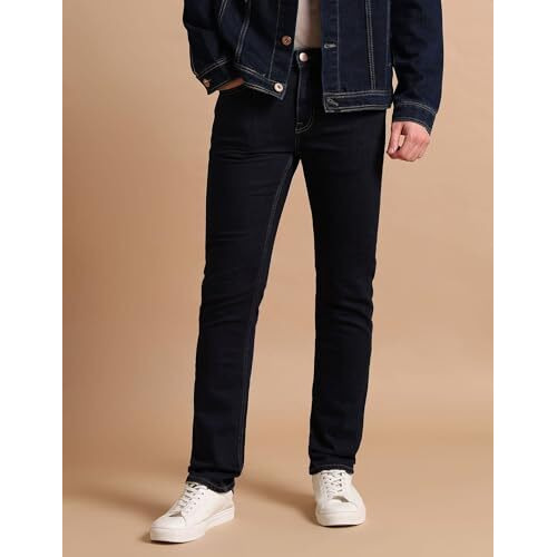 U.S. Polo Assn. Men's Skinny Mid Rise Jeans (Udjeno1023_Blue, 32